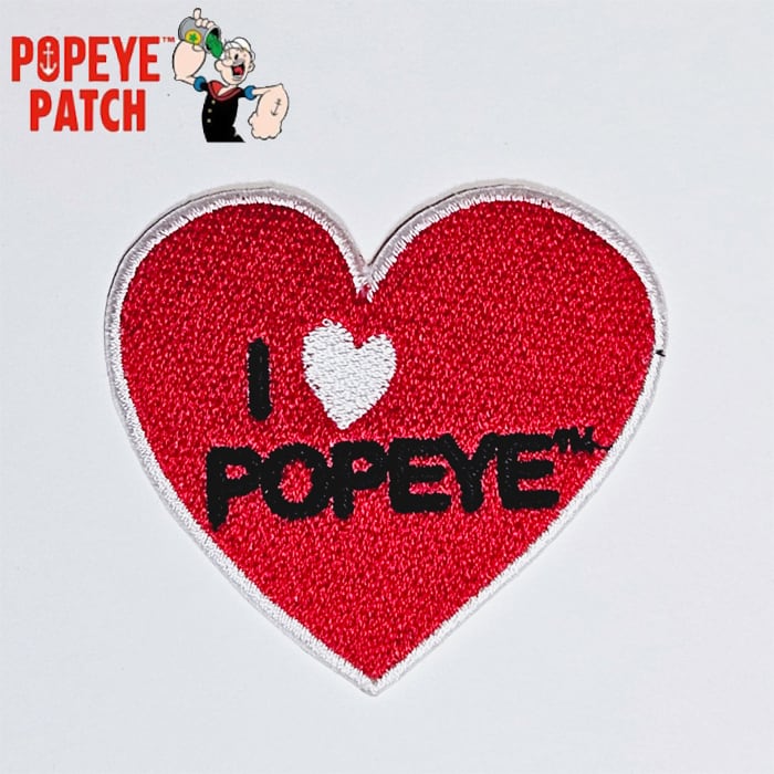 POPEYE ポパイ ワッペン ハート アメリカン雑貨 かわいい アイコン