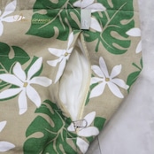 フラダンス 小物 バッグ セキノレーシングスポーツ Hula Hawaii ベージュ系 ティアレ柄 モンステラ柄 トートバッグ 大きめ 大容量 茶 白 緑 ハワイアン アロハ ハワイアンプリント フラ ダンス レッスン おしゃれ 便利 可愛い