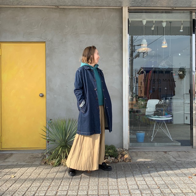 【soft denim/shop coat】