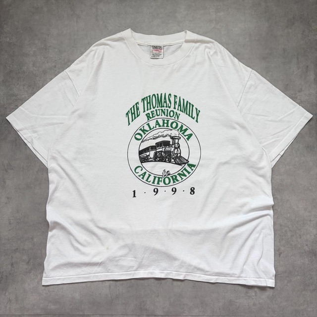 オニータ プリントTシャツ シングル 古着 90s 2XL 白 20818