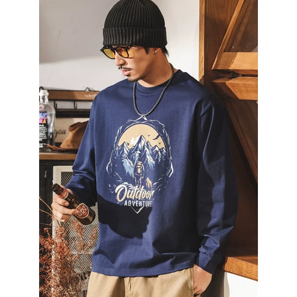 Front print design L/C Tee P597