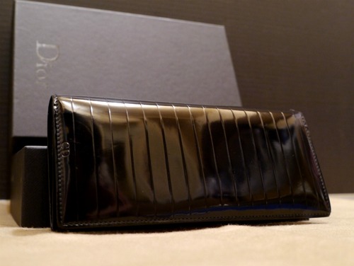 ◆Dior Homme ディオールオム パテントレザー 長財布◆