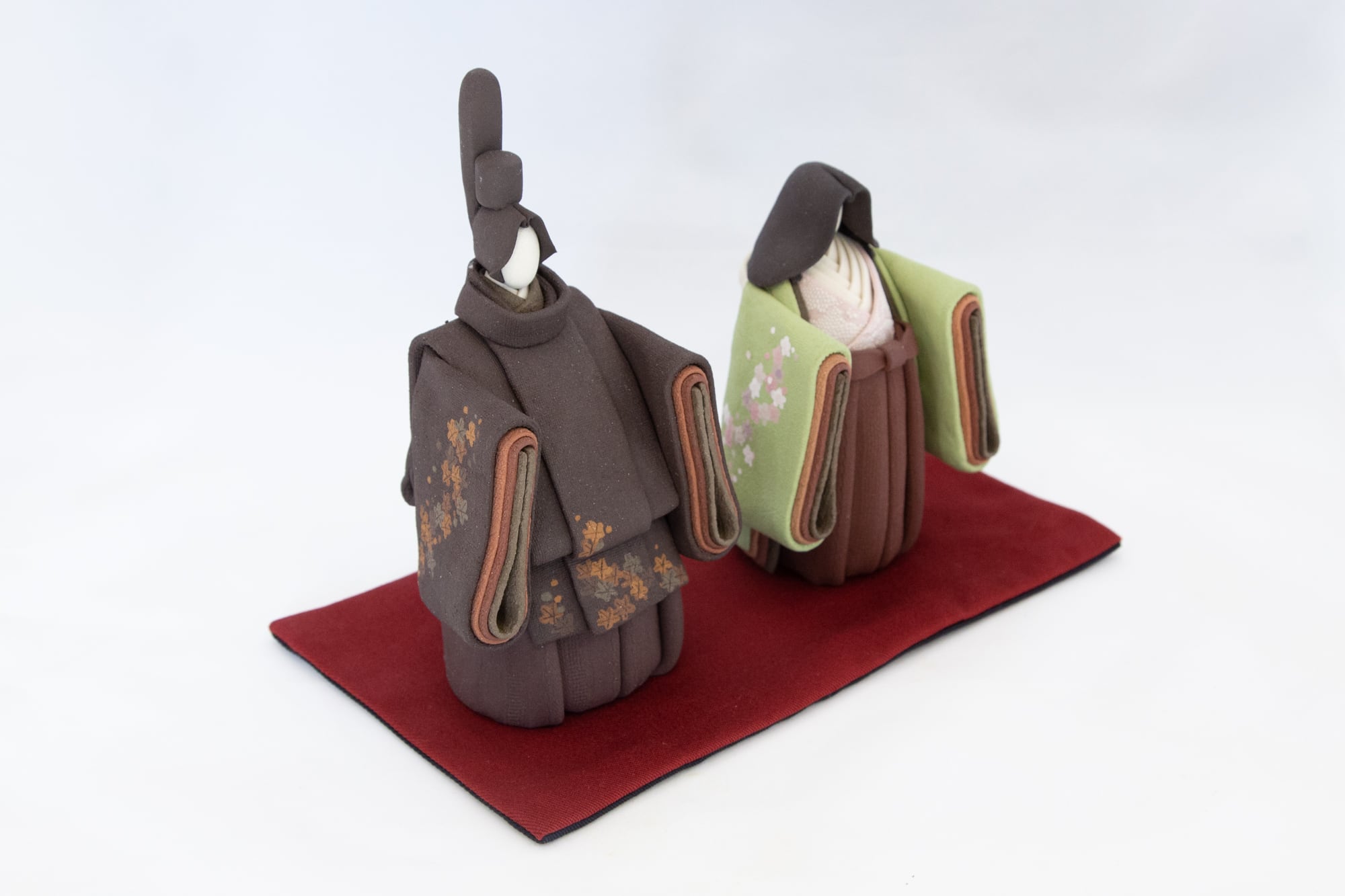 ひな人形 立雛 陶雛 澤りか作 お雛様 コンパクト 水洗い可 桐箱入り