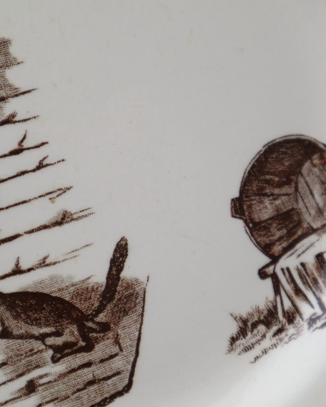 HB & Cie Choisy le Roi ショワジールロワ イタチのディナープレート/C