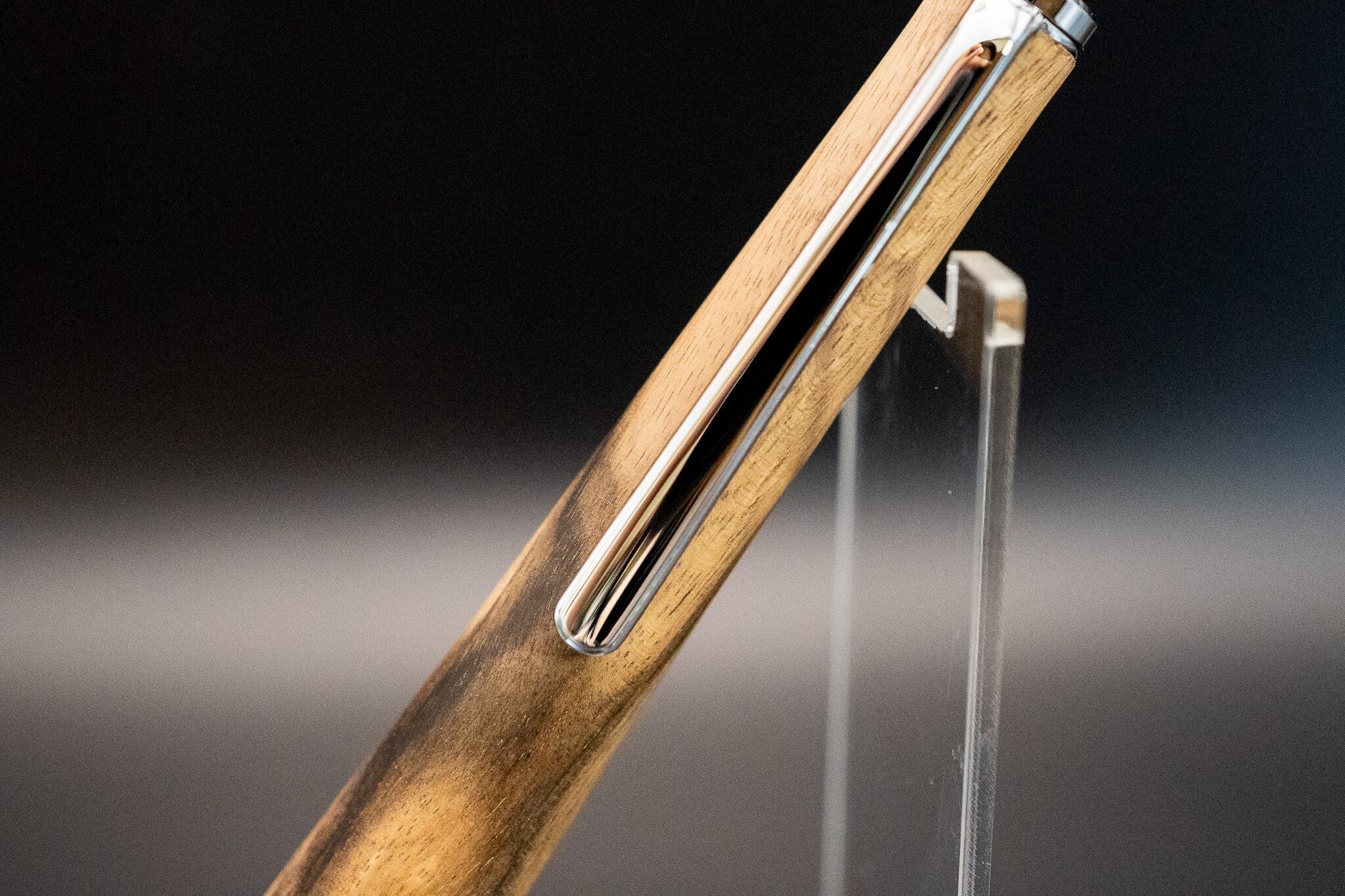 【魅惑の黒い紋様】 黒柿 silver BP