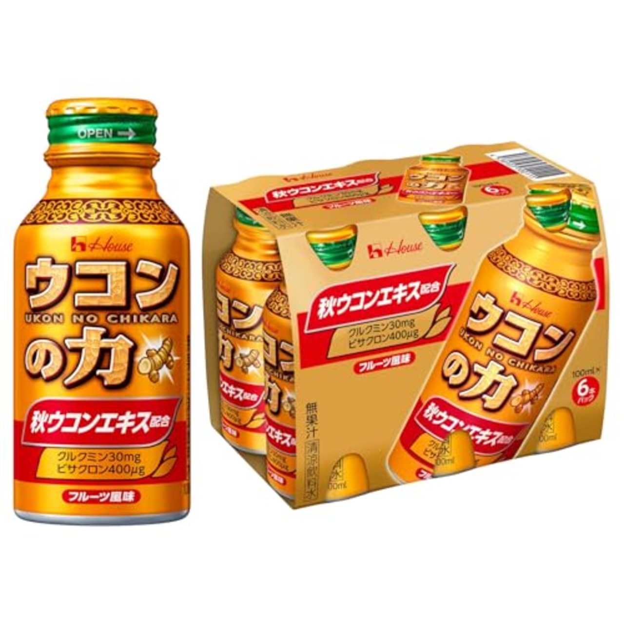 ウコンの力 ウコンエキスドリンク 100ml×6本