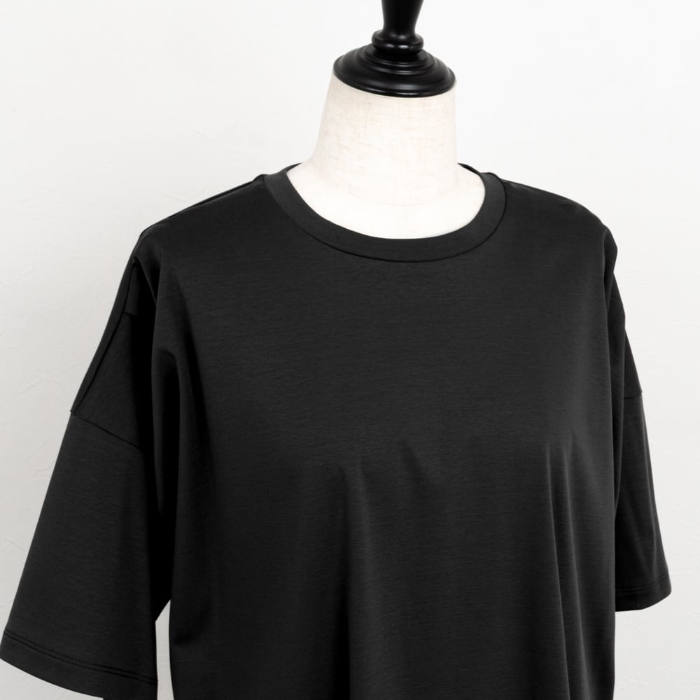 完売品　イマテリアル　カットソー Maglia Plus／マリアプラス】マーセライズコットンタックデザインT