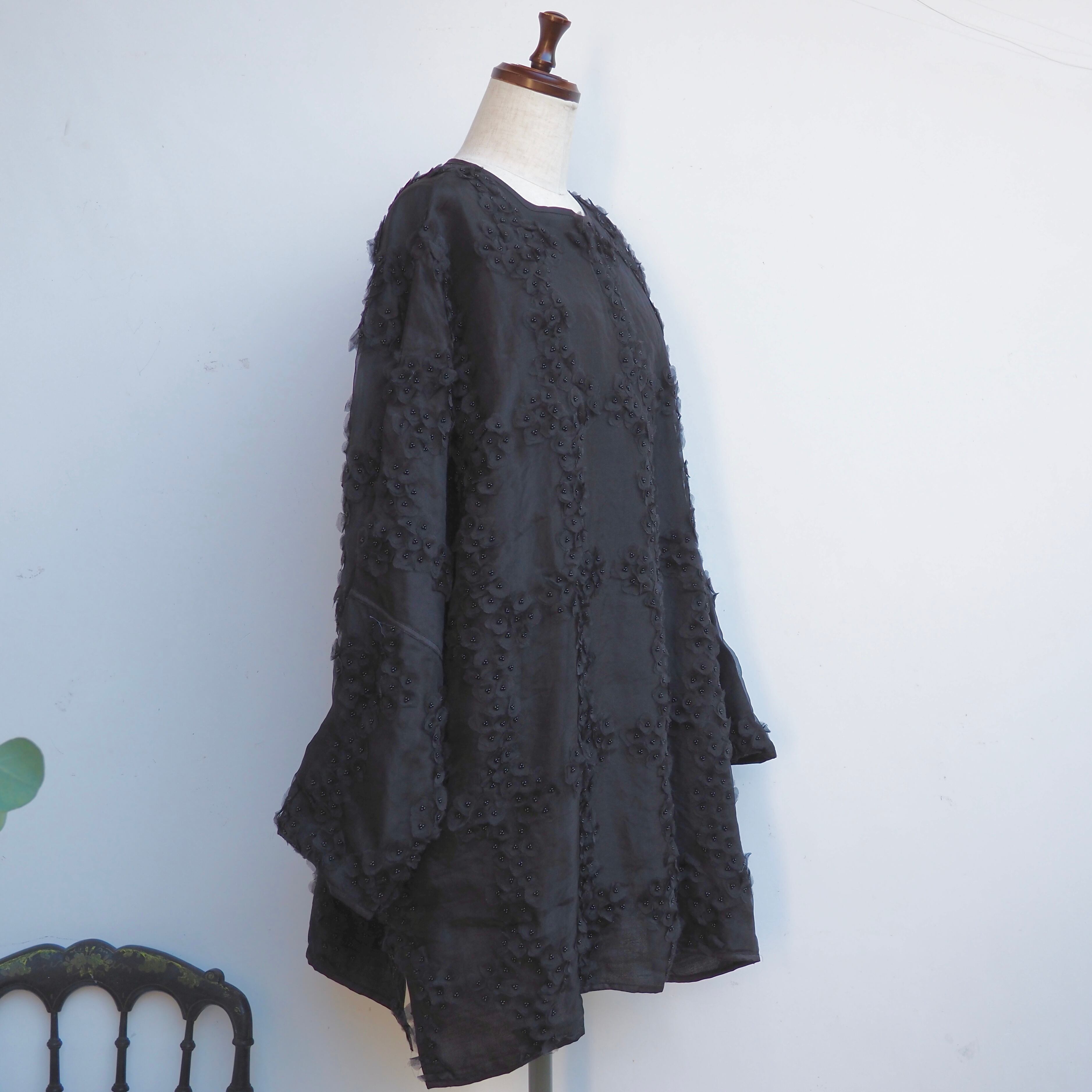 BUNON/Flower Layered SilkTunic/シルクチュニック