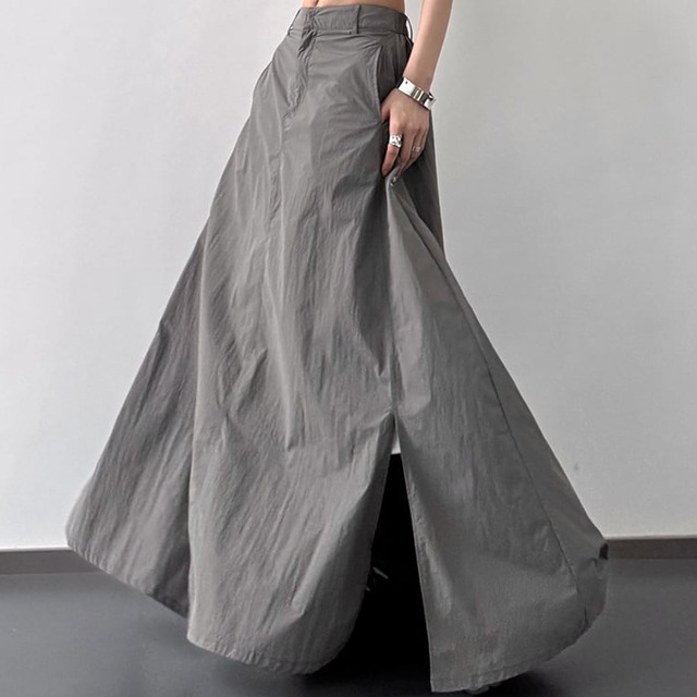 カジュアル ワイドドレススカート
