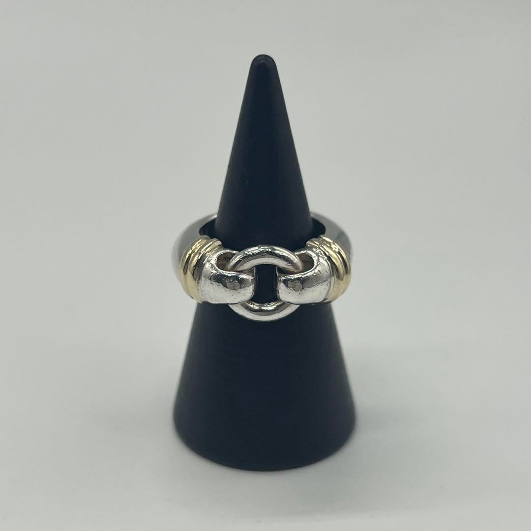 ティファニー TIFFANY サークルリング 9号 SV YG コンビ 希少