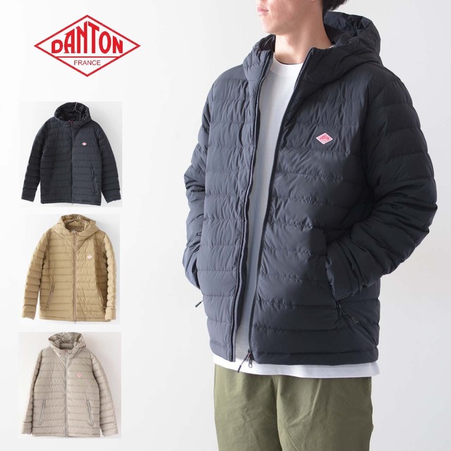 DANTON [ダントン] M MIDDLE DOWN HOODED JACKET [dt-a0187nps] ミドルダウンフーデッドジャケット・フードジャケット・ライトアウター・防寒・軽量・アウター・ウィンタージャケット・MEN'S [2022AW]