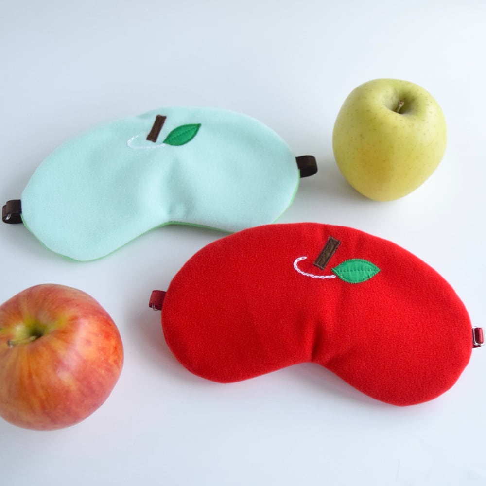 青りんごちゃん アイマスク|収納ポーチ付|無料ギフトラッピング有