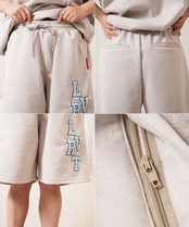 ◆カットスエード サガラ刺繍 ショートパンツ◆ng-45225