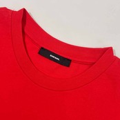 DIESEL ディーゼル ワッペン 半袖 Tシャツ S/レッド メンズ