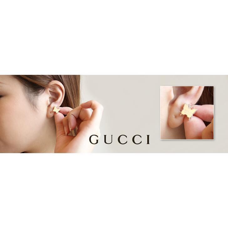 グッチ GUCCI レディース ピアス GUCCI バタフライモチーフ スタッズ