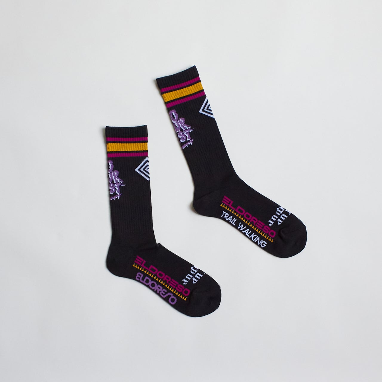 ELDORESO(エルドレッソ)DYB Middle Socks (Black) メンズレディースランニングソックス