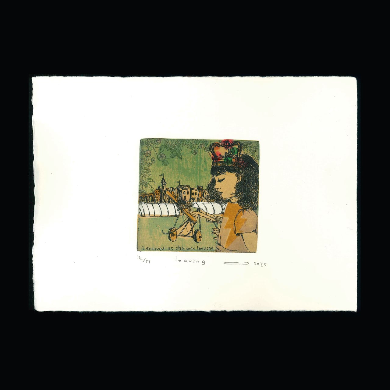 イシイアツコ　ATSUKO ISHII 銅版画 銅版画：イシイアツコ「leaving」 | ON SUNDAYS