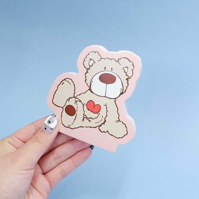 ニキ ダイカットメモ帳 Love Bear(8819757)