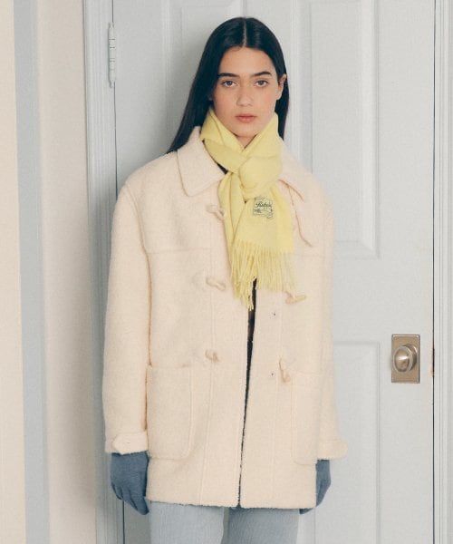 ☆Red Velvet ウェンディ 着用！！【ROLAROLA】DUFFLE HALF COAT IVORY