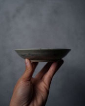 小皿　染付　鶴　/　幕末〜明治期