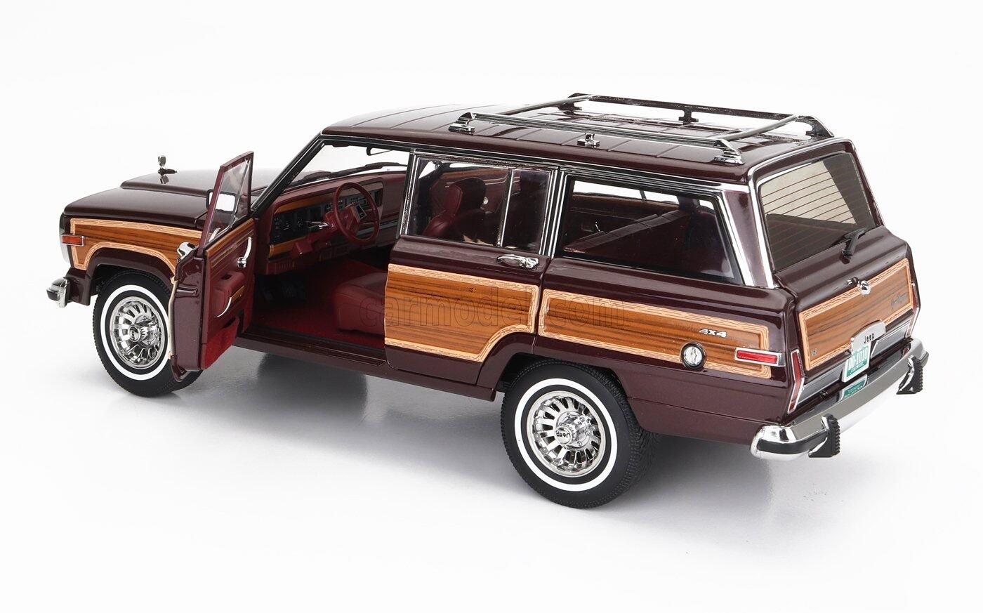 ジープグランドワゴニア1/18 ミニカー 1/18 1989 ジープ・グランド ワゴニア 白色 KKS JEEP - GRAND