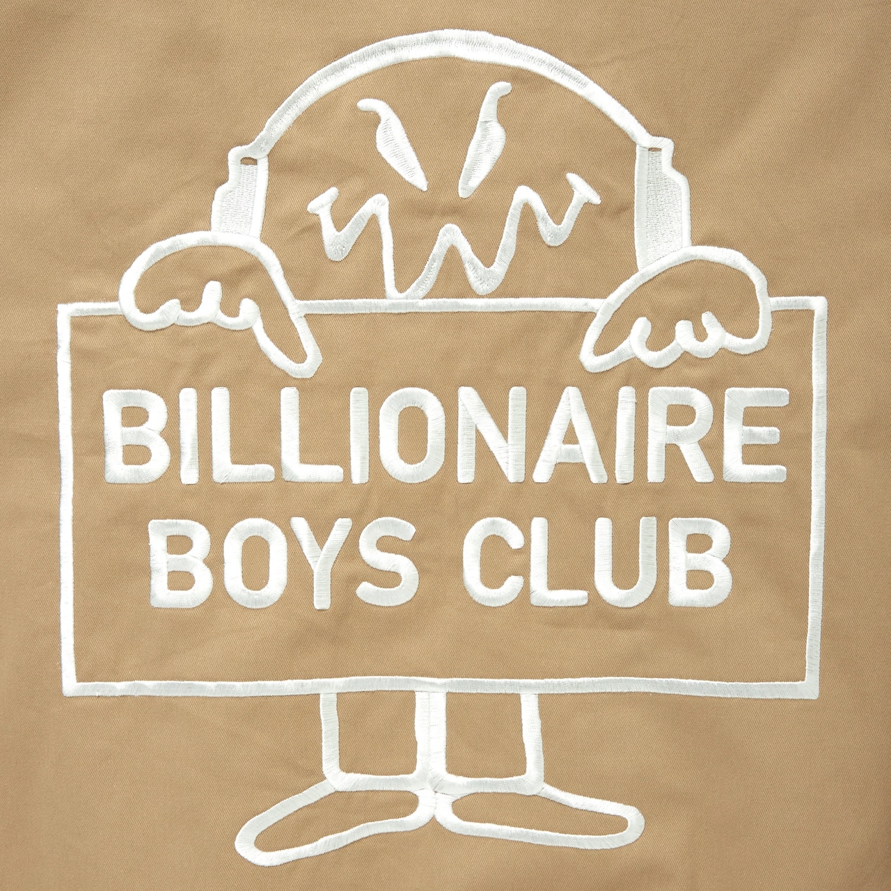 BILLONAIREBOYSCLUB/ICECREAM / COTTON TWILL VARSITY JACKET