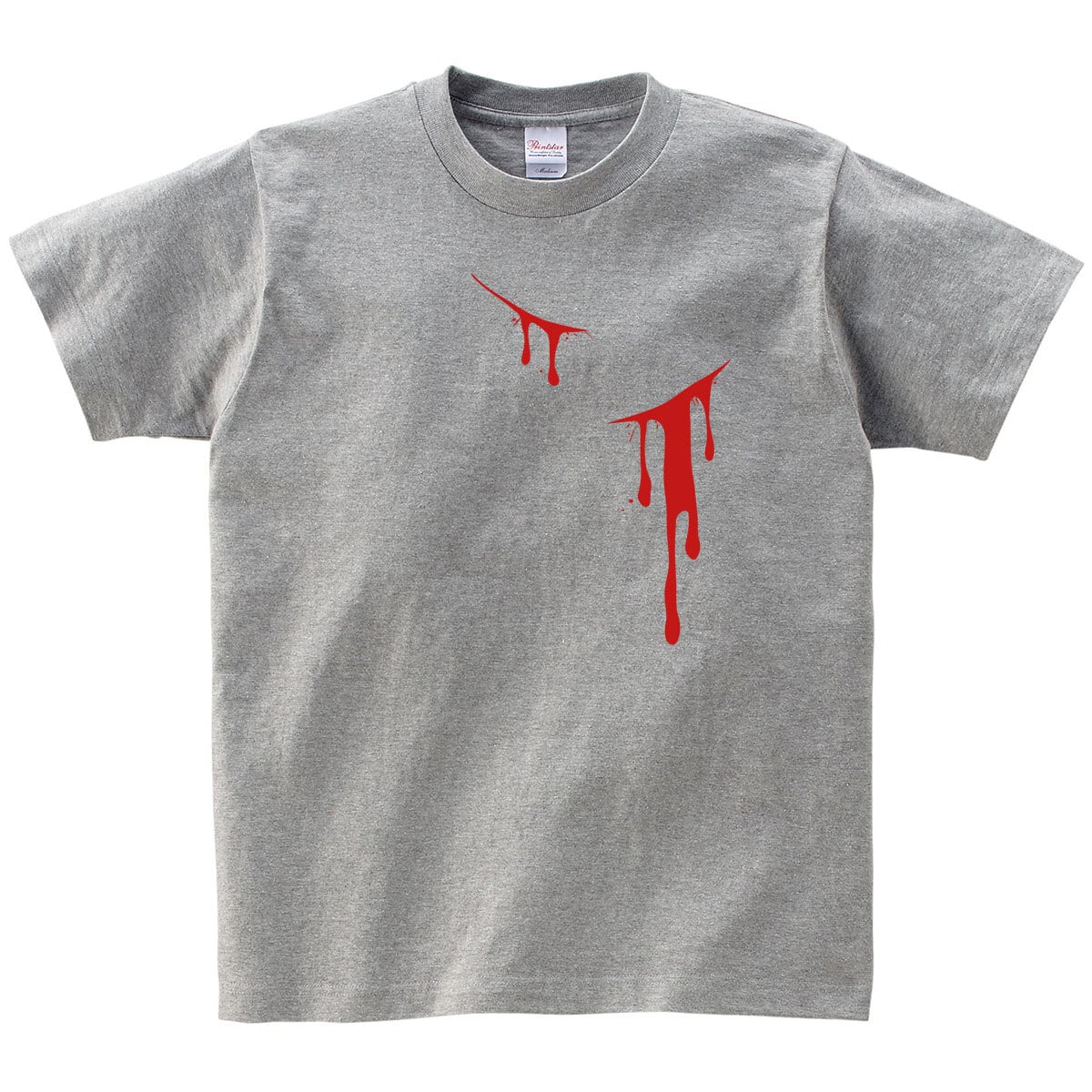 流血 プリントTシャツ os21 ハロウィン だまし絵 衣裳 コスプレ 血のり