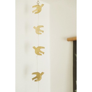 Brass hanging garland (Bird)