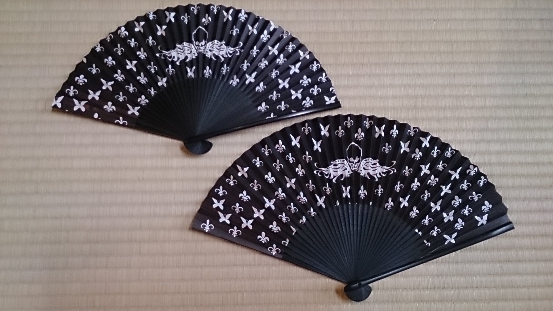 松扇堂扇子 髑髏 | showohdo