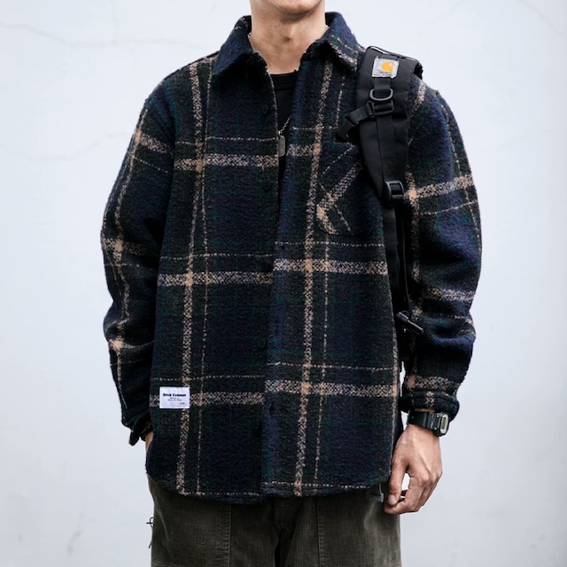 ★PLAID THICKENED WORK SHIRT A0874