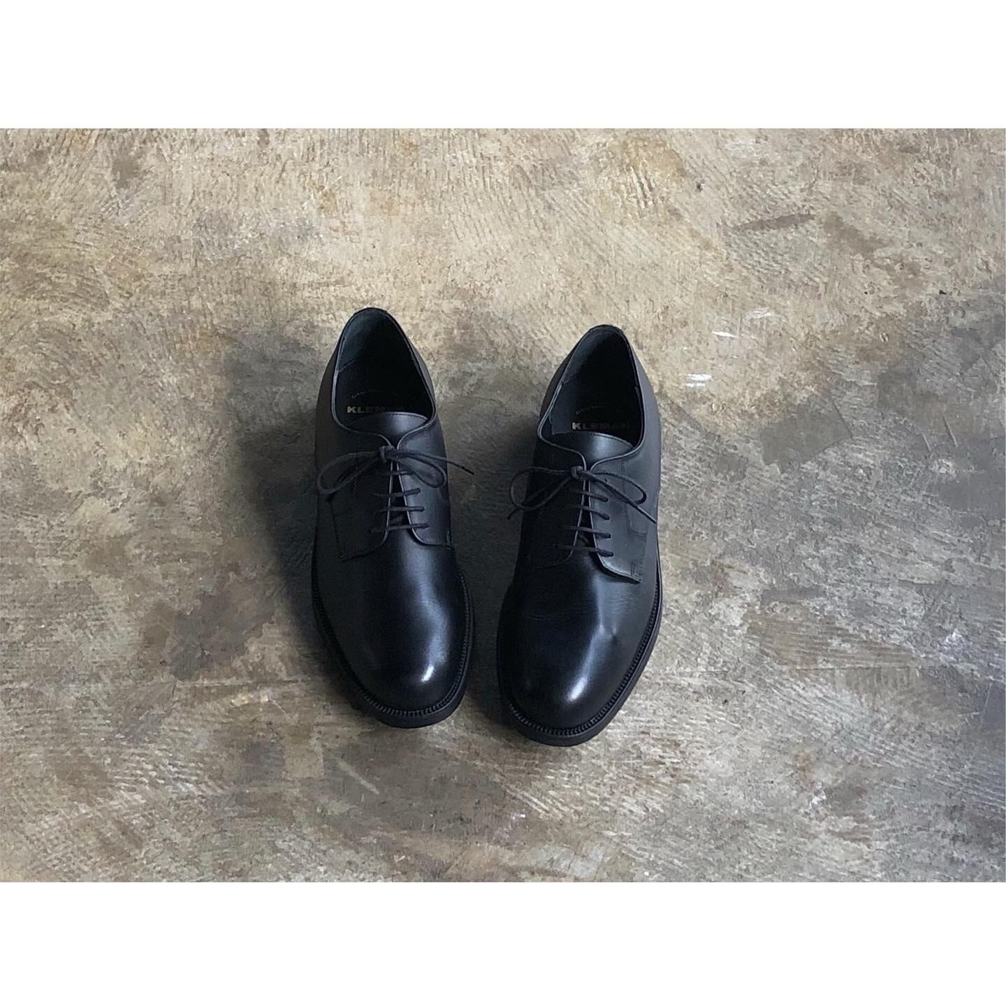 KLEMAN(クレマン) 『PASTANI MENS』 Plane Toe Leather Shoes BLACK | AUTHENTIC