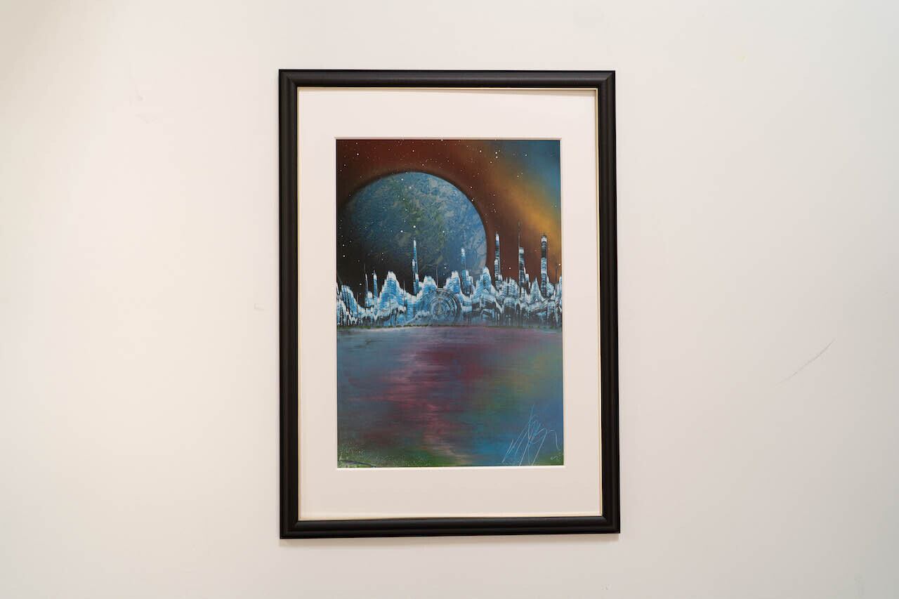 TOMOYAスプレーアート原画1,000×1,000mm\"Tiger\"絵画 原画 B4 原画紙】10916 感謝 | スプレーアートエデンショップ