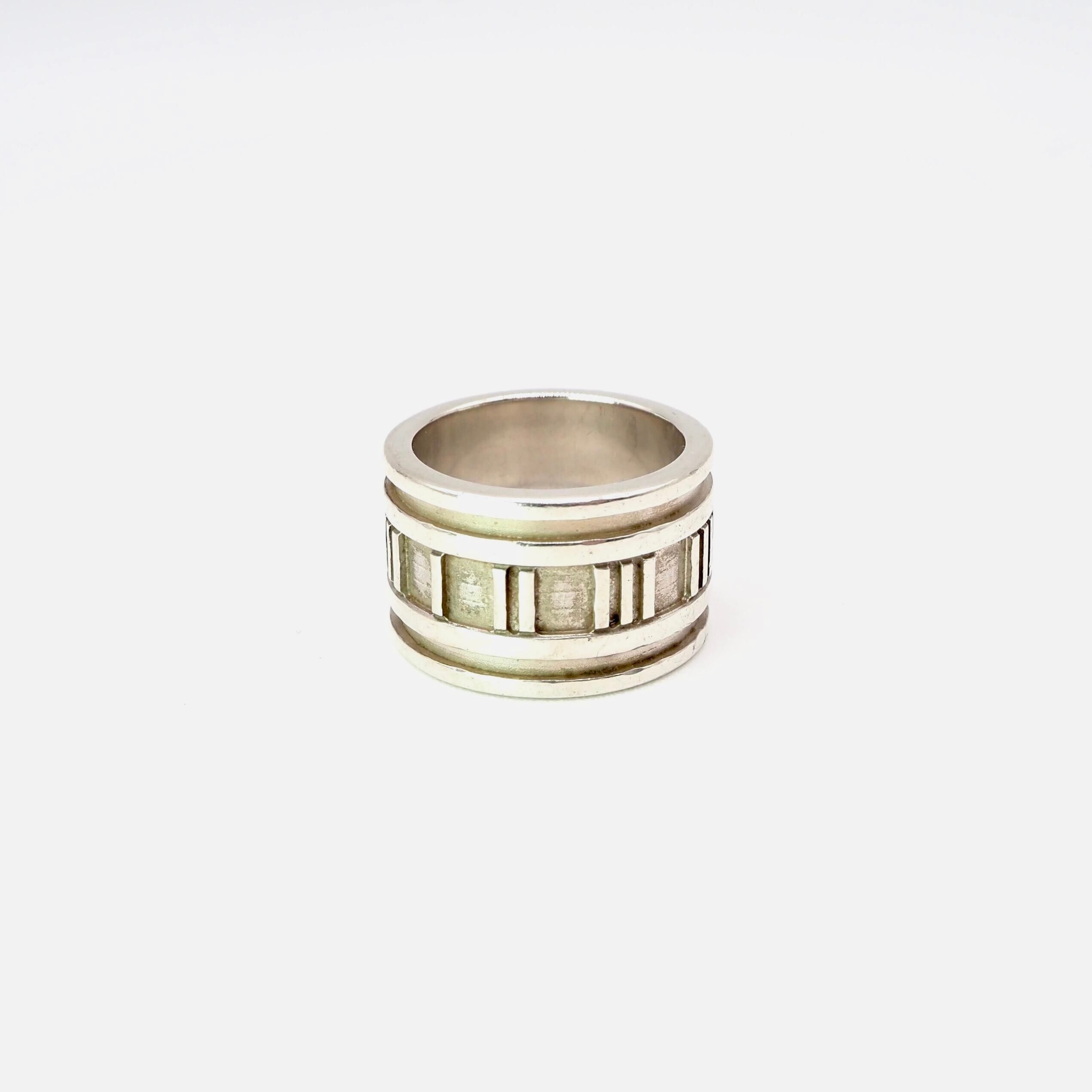 Tiffany&Co. 約7号 アトラスワイドリング シルバー925 ティファニー