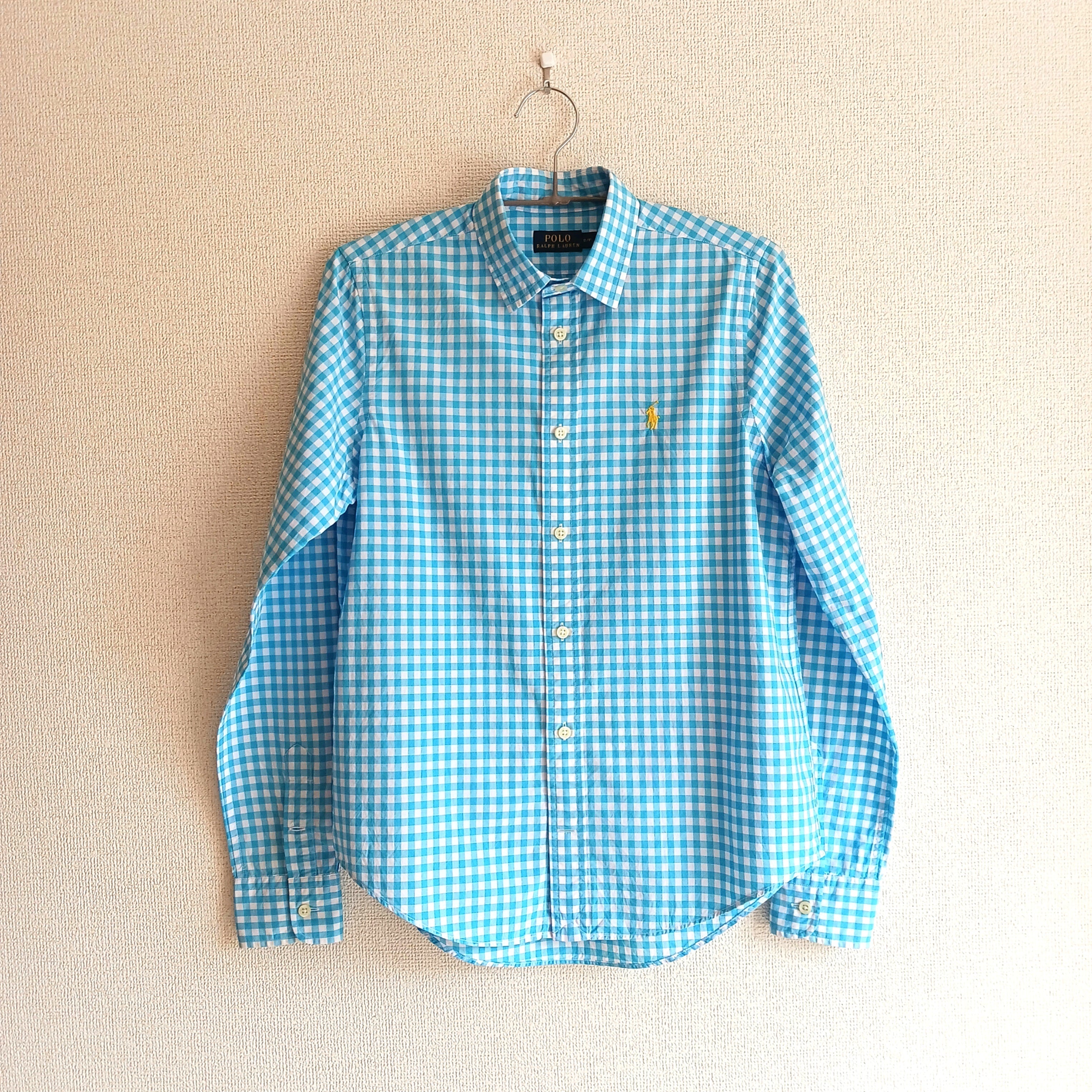 エルメス - HERMES ボタンダウン 1⁄2 セリエボタン ギンガムチェック