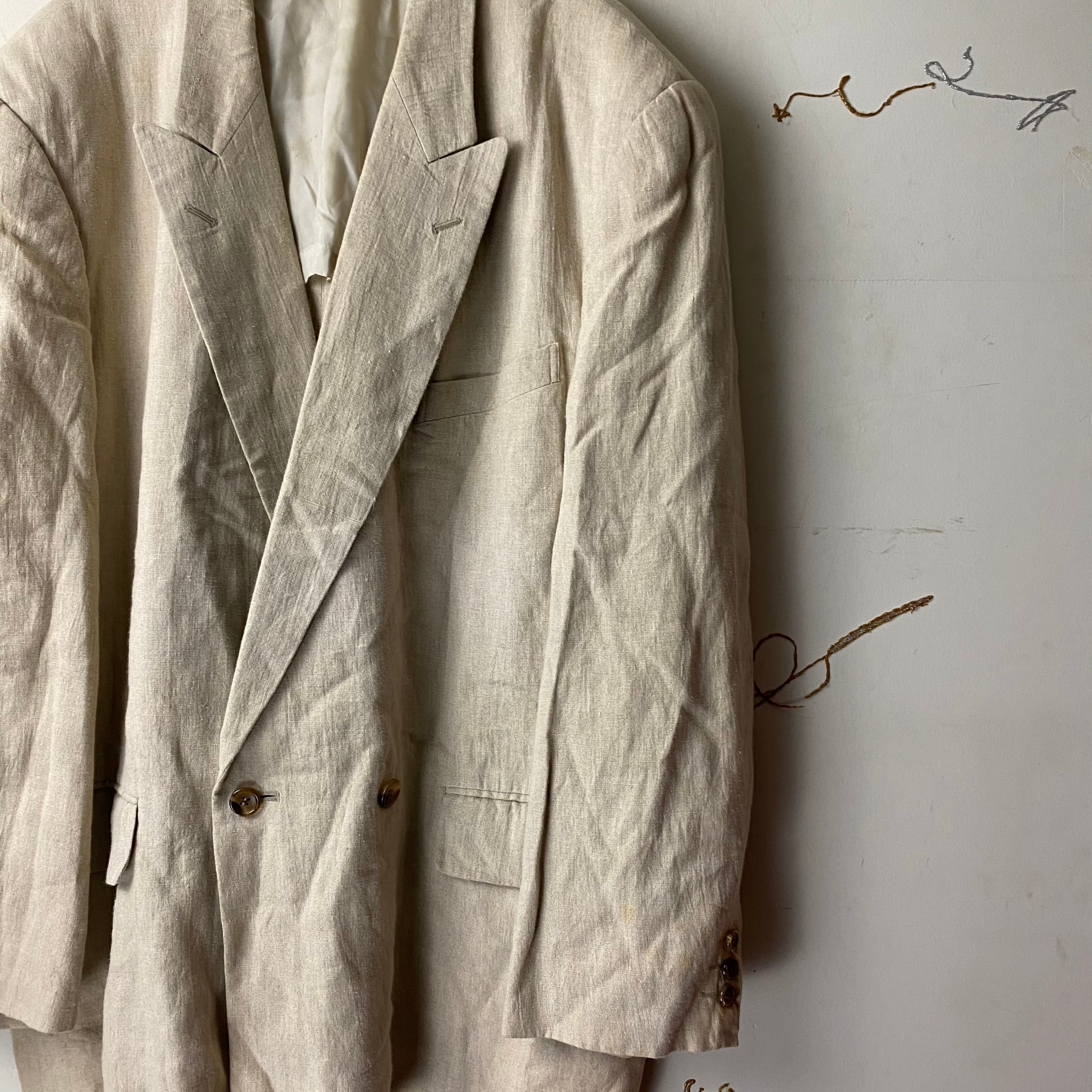 AD1992 COMME des GARCONS HOMME PLUS double breasted linen AD1992 COMME des GARCONS HOMME PLUS double breasted linen