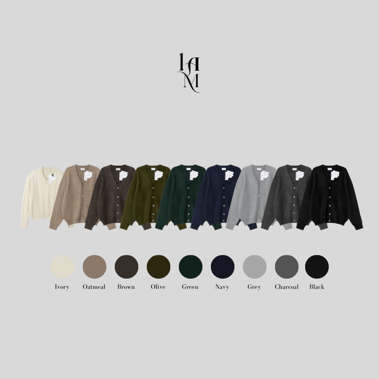 Maison Cable Honeycomb Cardigan (9color) - 2