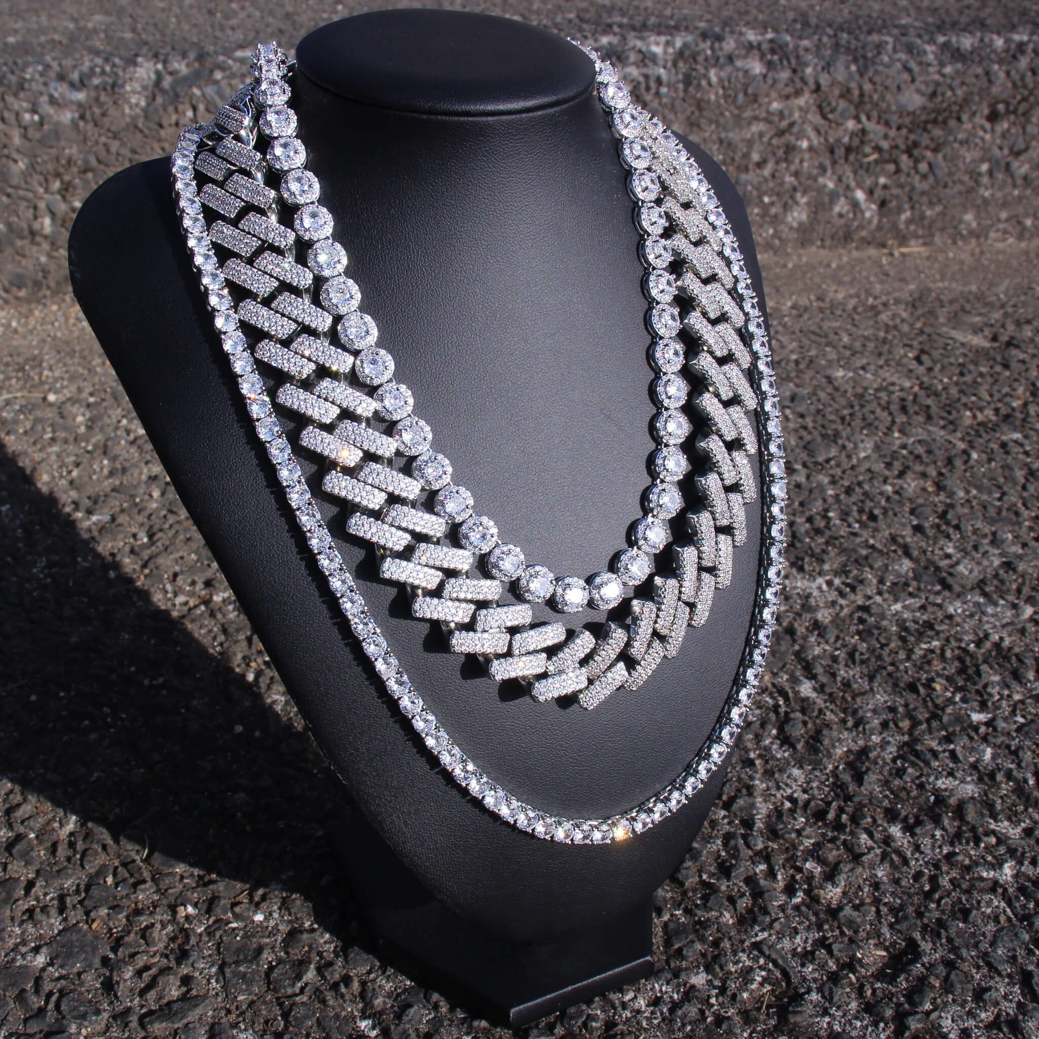 20mm Iced Out Miami Chain Necklace MN1-17 | MALIARE