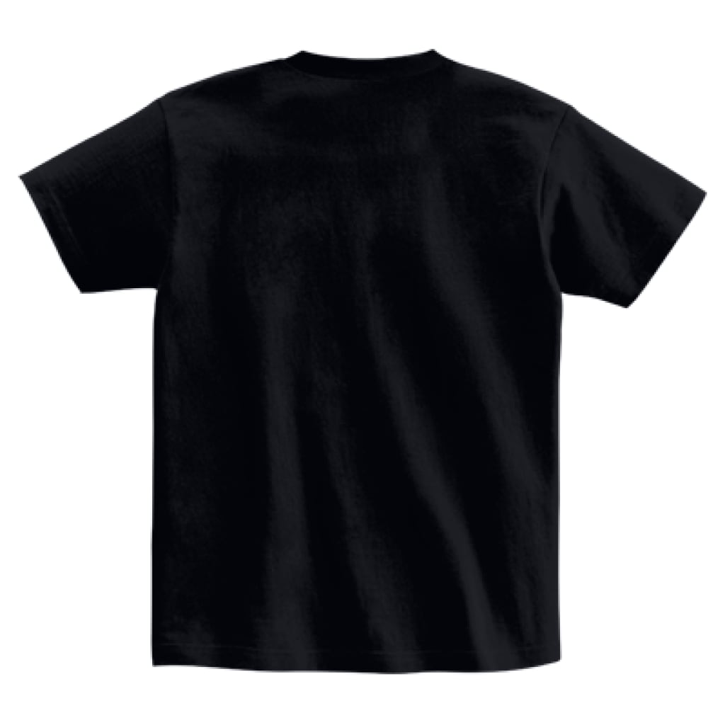 ハマムラTシャツ黒VER8 正面プリント(正面中央）　白文字　S/M/L/XL