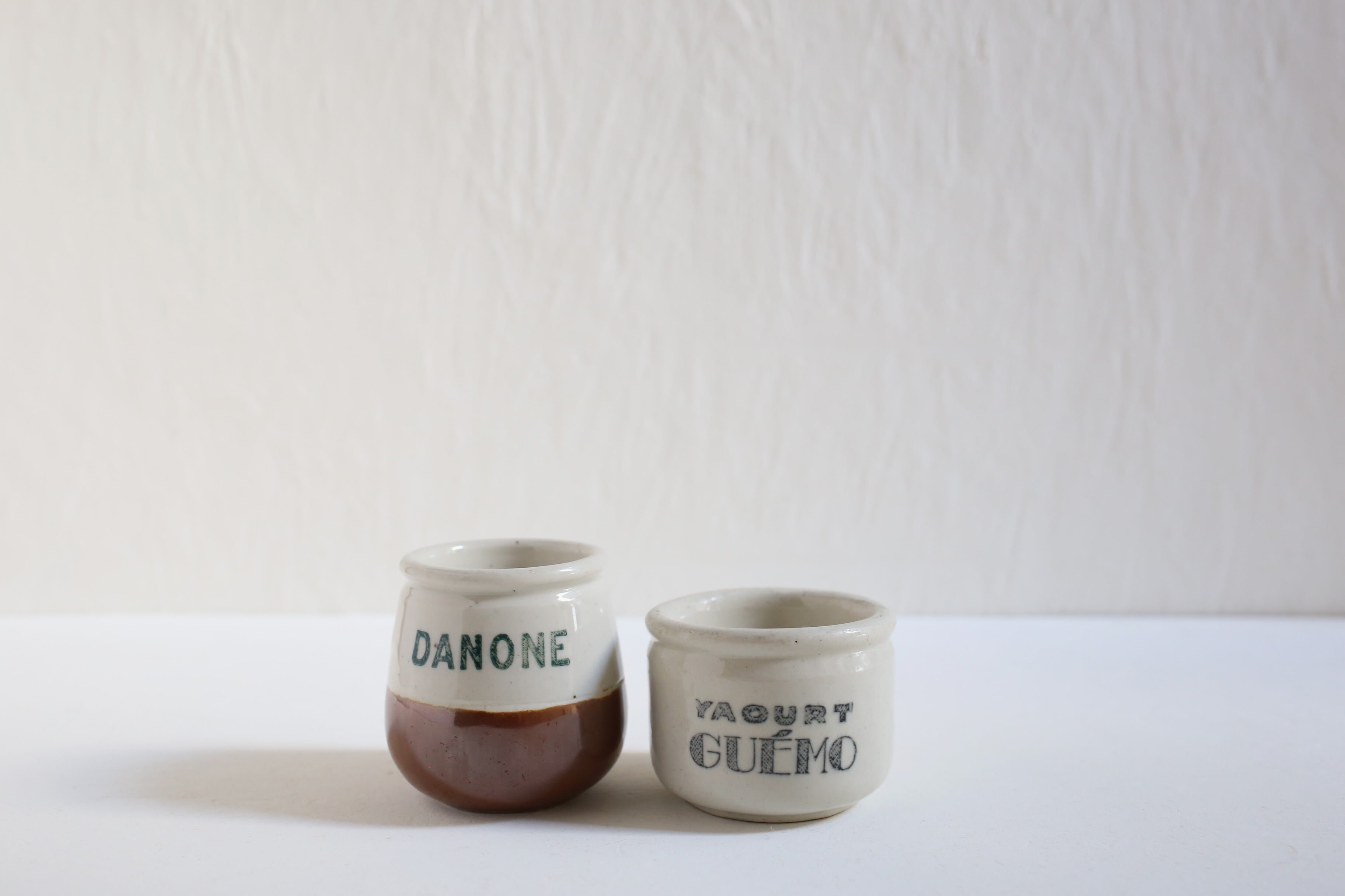 フランス アンティーク ヴィンテージ 『DANONE』ダノン 陶器