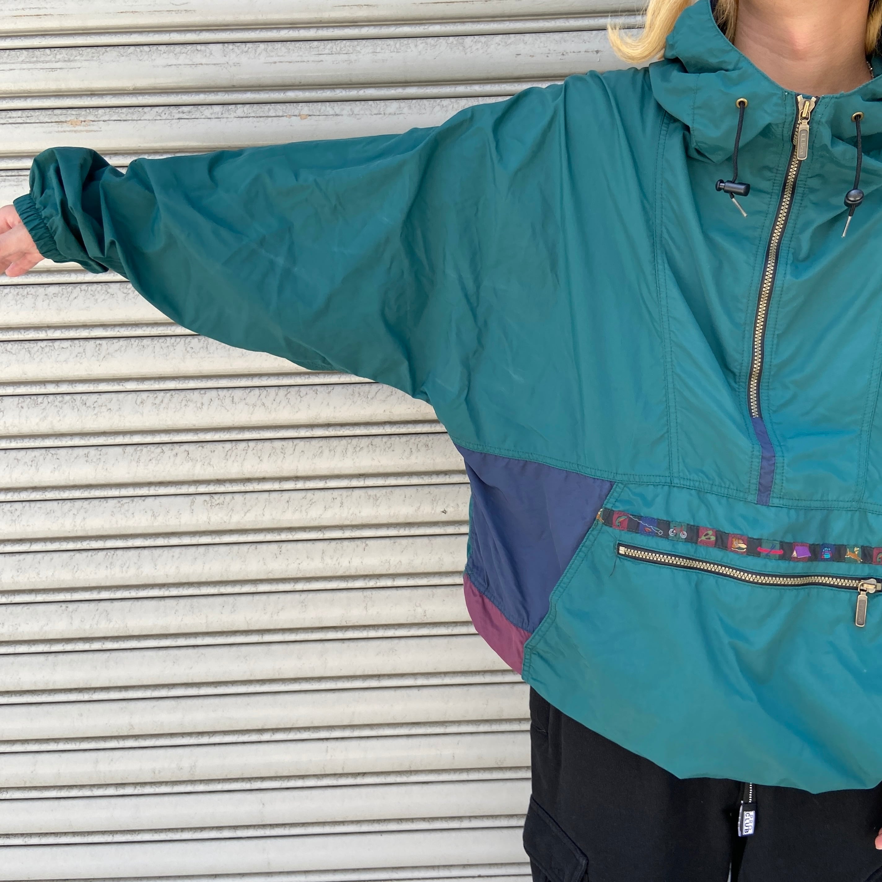 80s USA製 L.L.Bean ナイロンアノラックパーカー チロリアン XL | 古着 ...