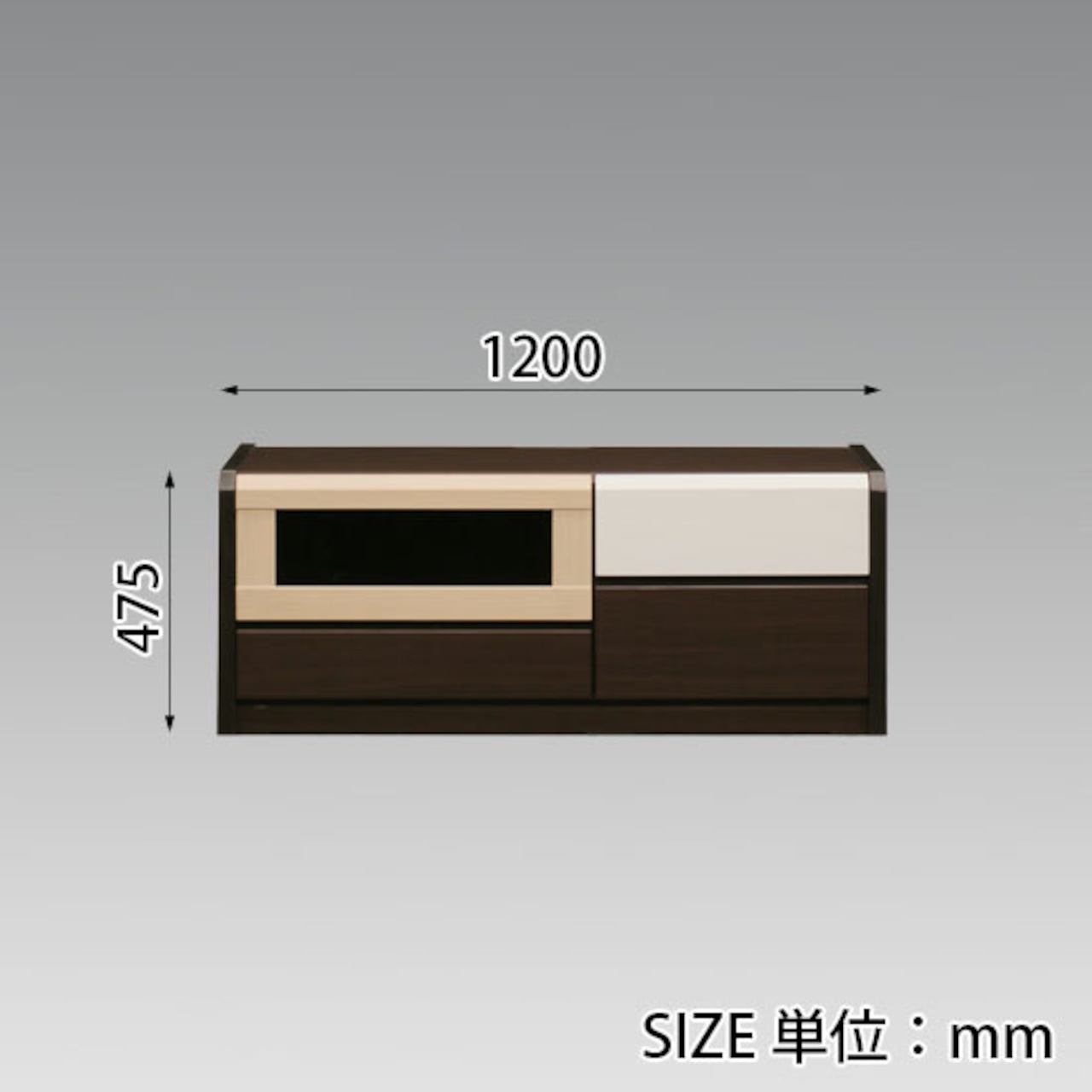 【幅120】テレビボード テレビ台 収納  ロータイプ