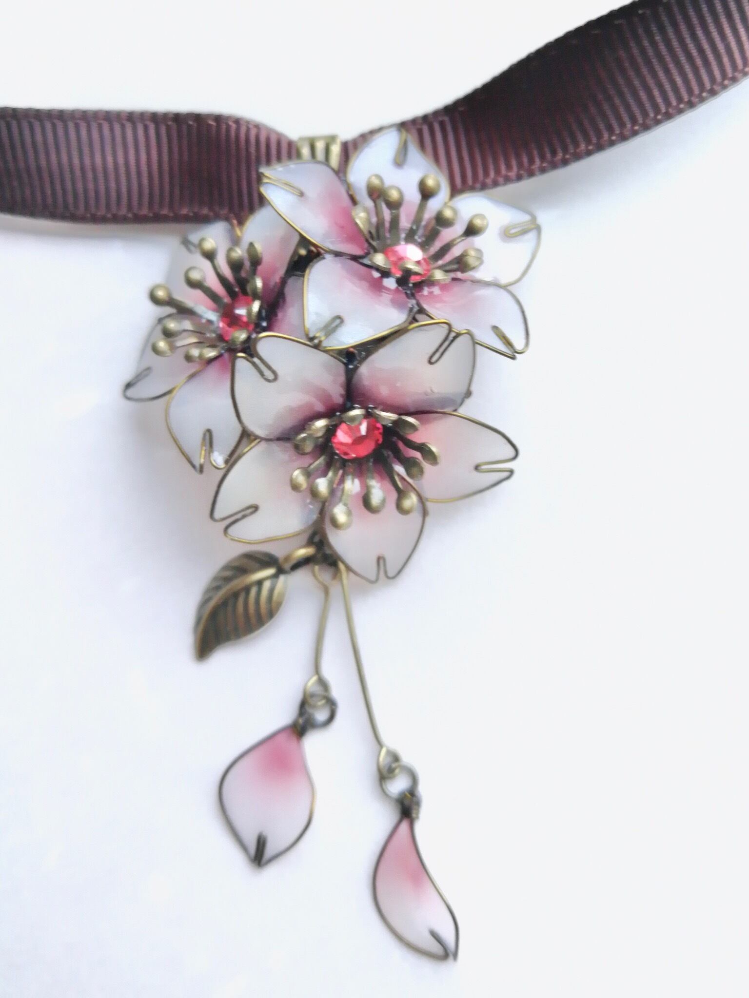桜チョーカーネックレス | Atelier＊NAGI