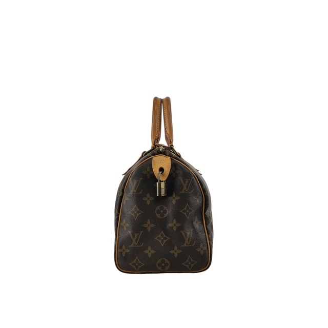 LOUIS VUITTON ルイヴィトン スピーディ25 モノグラム ハンドバッグ ブラウン レザー vintage ヴィンテージ オールド b6fmua