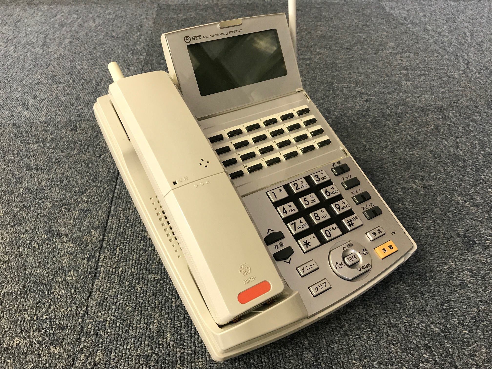 NX-24ボタンカールコードレス電話機【中古】NX-＜24＞CCLSTEL-＜1＞＜W＞ reusetel