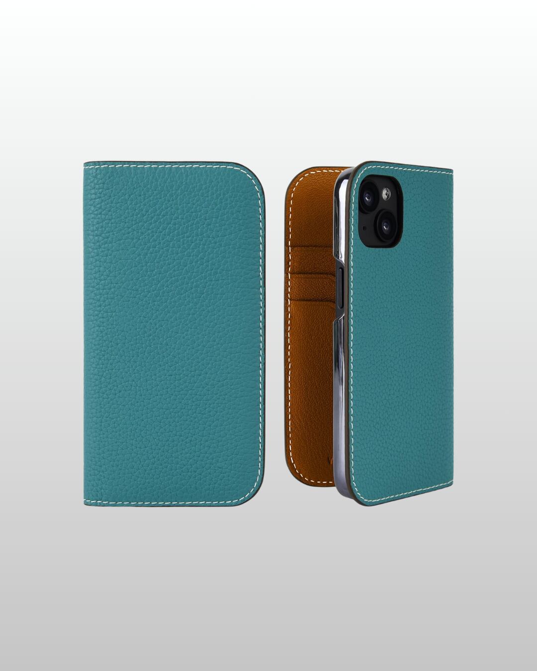 【iPhone15シリーズ】手帳型ケース トゴ ピーコック・グリーン