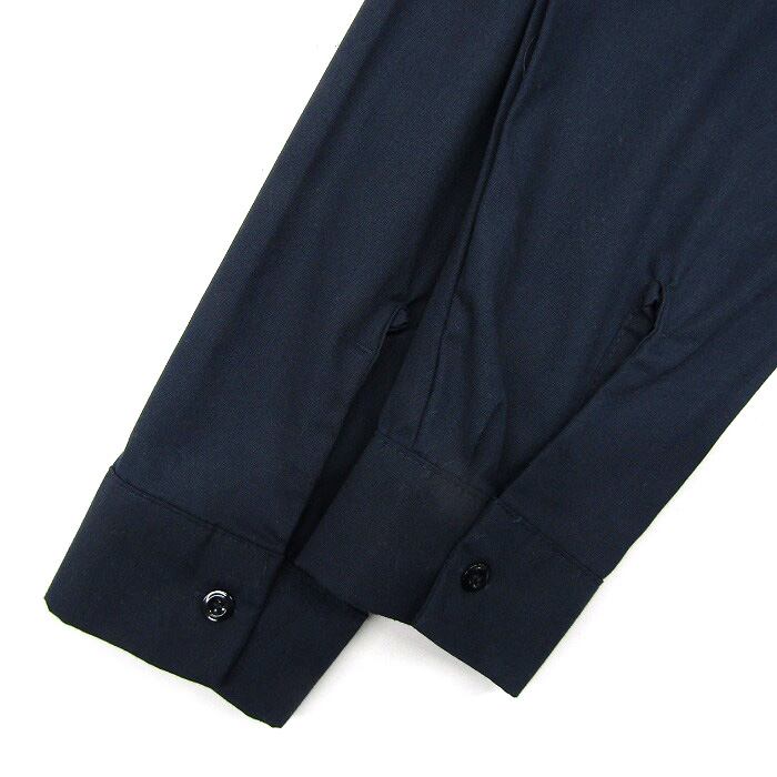 古着 レッドキャップ REDKAP ワークシャツ ボックス 長袖 ネイビー