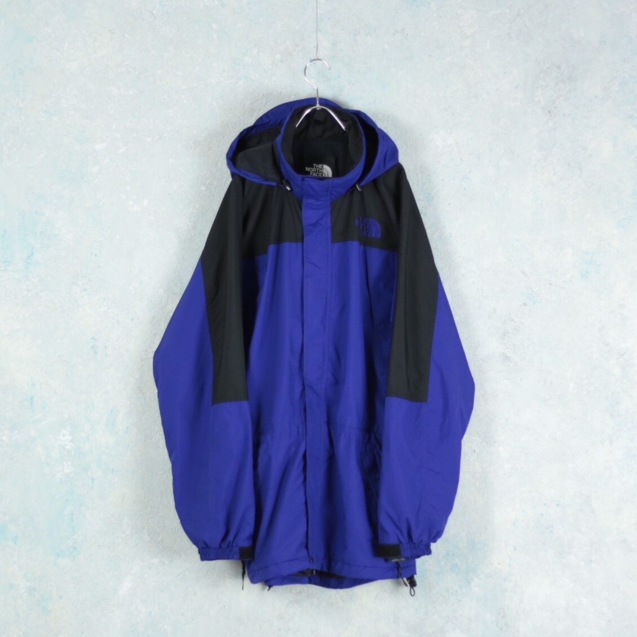 THE NORTH FACE アズテックブルー ライトシェル バイカラーマウンテン 