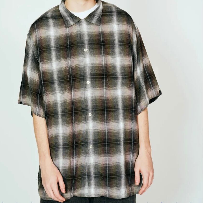 TOWN CRAFT / 60S OMBRE LOOP COLLAR S/S SHIRTS / GREEN | 【FLAGS