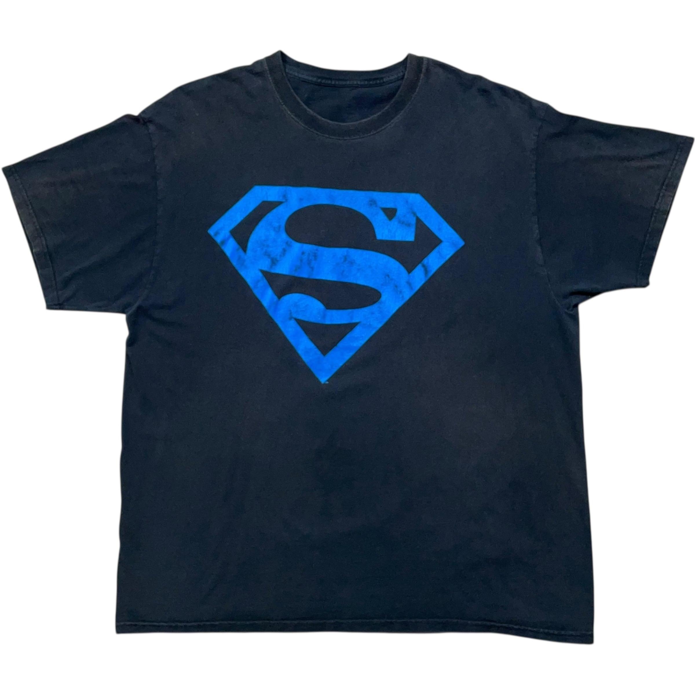 《XL》 DCコミックス ムービーTシャツ スーパーマン プリント ブラック no.7980