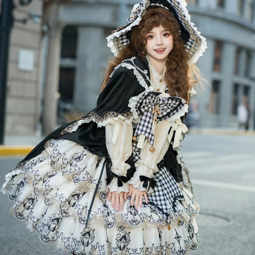 ゴスロリ通販 With U 長袖シャツ ケープ カーディガン ゴスロリ 地雷系